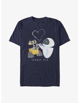 Disney Pixar Wall-E Sparks Fly Eve and Wall-E T-Shirt, , hi-res