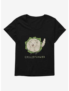 Pugtato Collie Flower Womens T-Shirt Plus Size, , hi-res