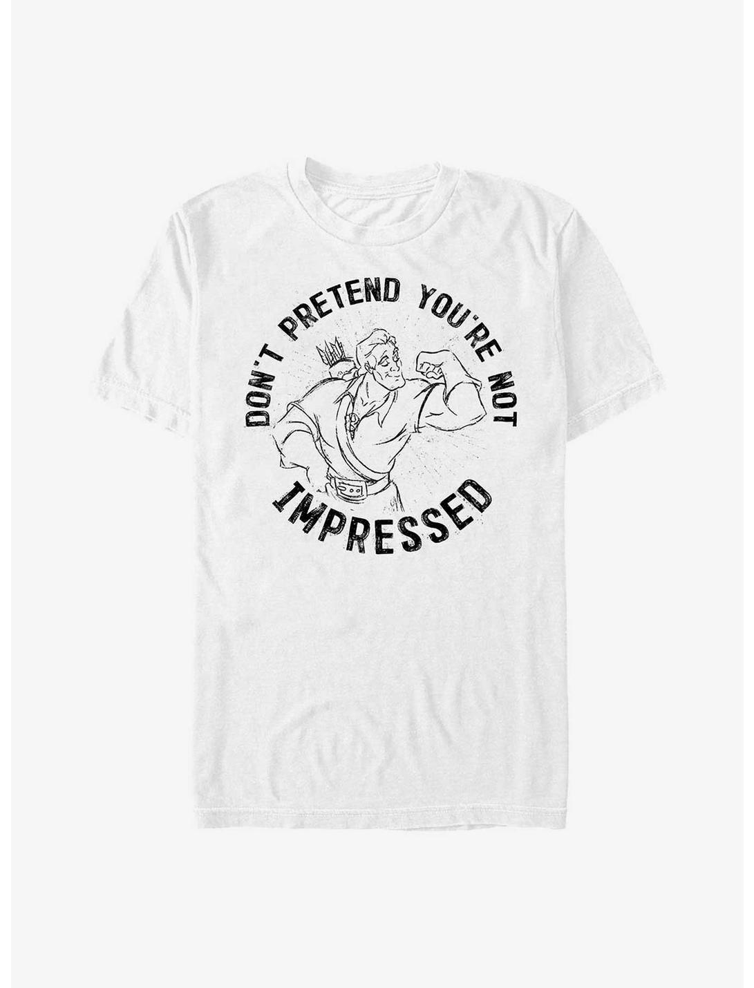 Disney Beauty and the Beast Gaston Don't Pretend You're Not Impressed T-Shirt, WHITE, hi-res