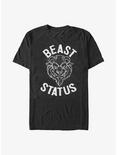 Disney Beauty and the Beast Mode Beast Status T-Shirt, BLACK, hi-res