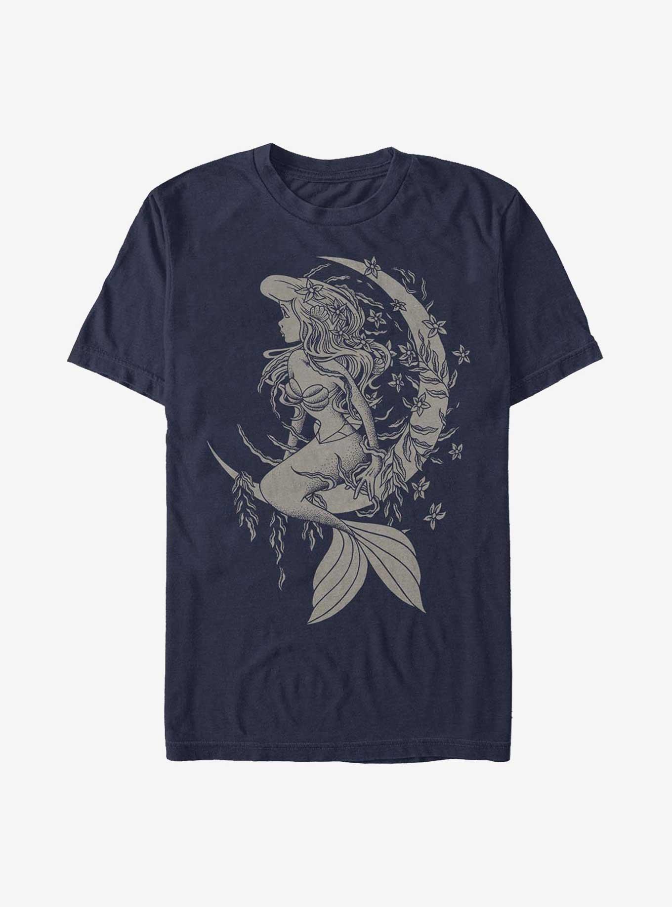 Disney The Little Mermaid Ariel In A Different Space T-Shirt, NAVY, hi-res