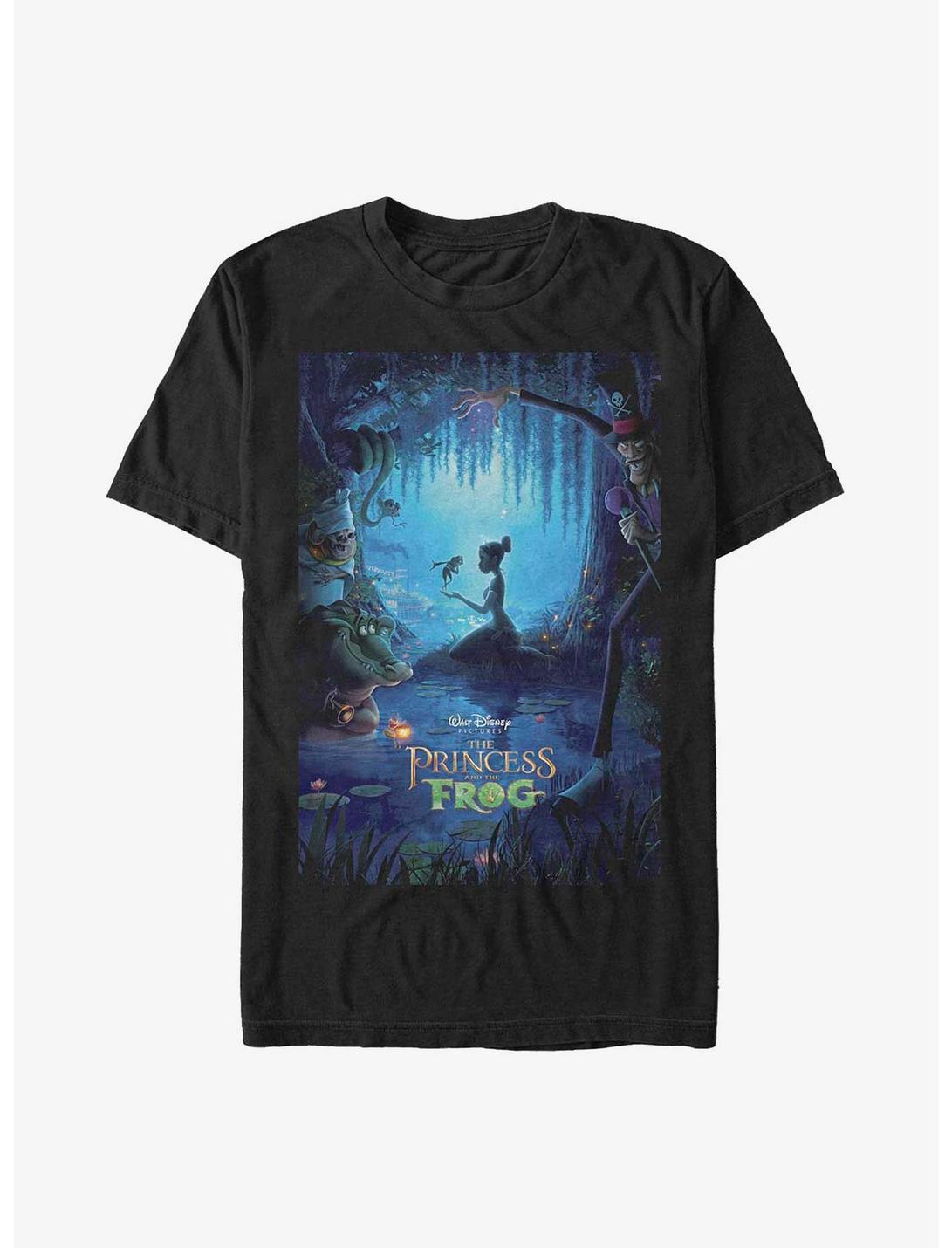 Disney The Princess and the Frog Classic Movie Poster T-Shirt, BLACK, hi-res