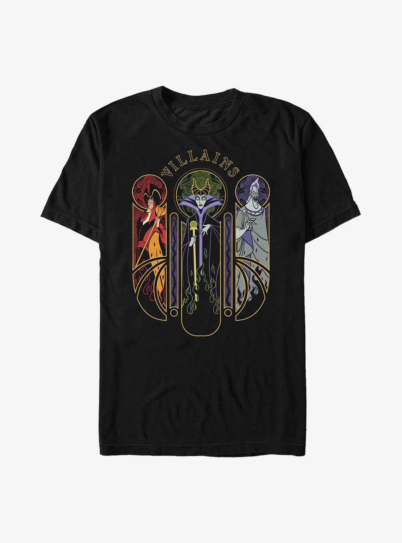Disney Villains Jafar, Maleficent, and Hades Nouveau Triptych T-Shirt, , hi-res
