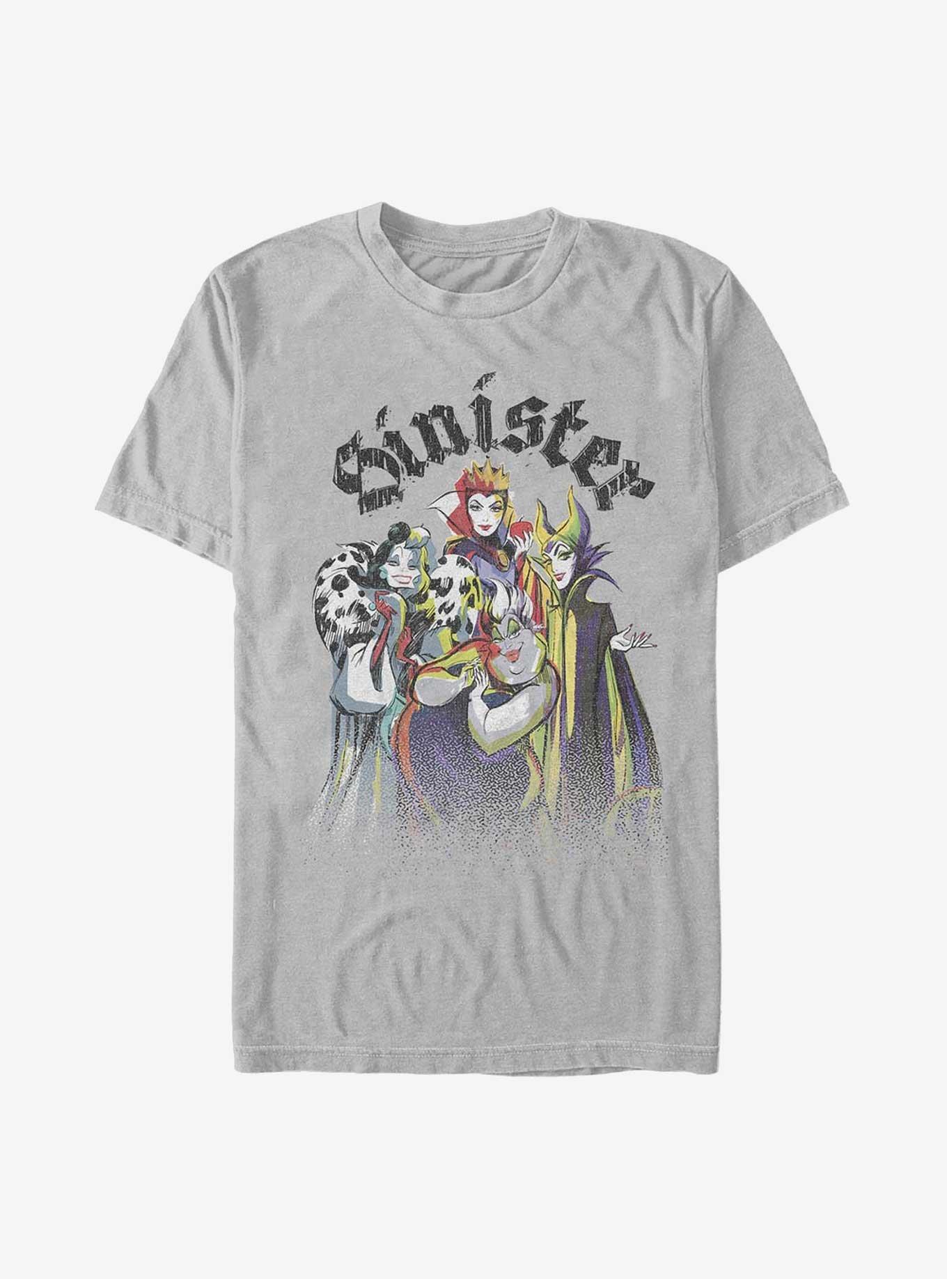 Disney Villains Sinister Sisters Cruella, Evil Queen, Ursula, and Maleficent T-Shirt, , hi-res