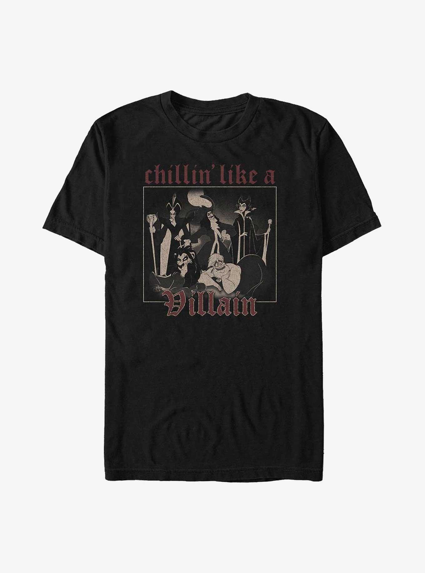 Disney Villains Chillin' Like A Villain T-Shirt, BLACK, hi-res