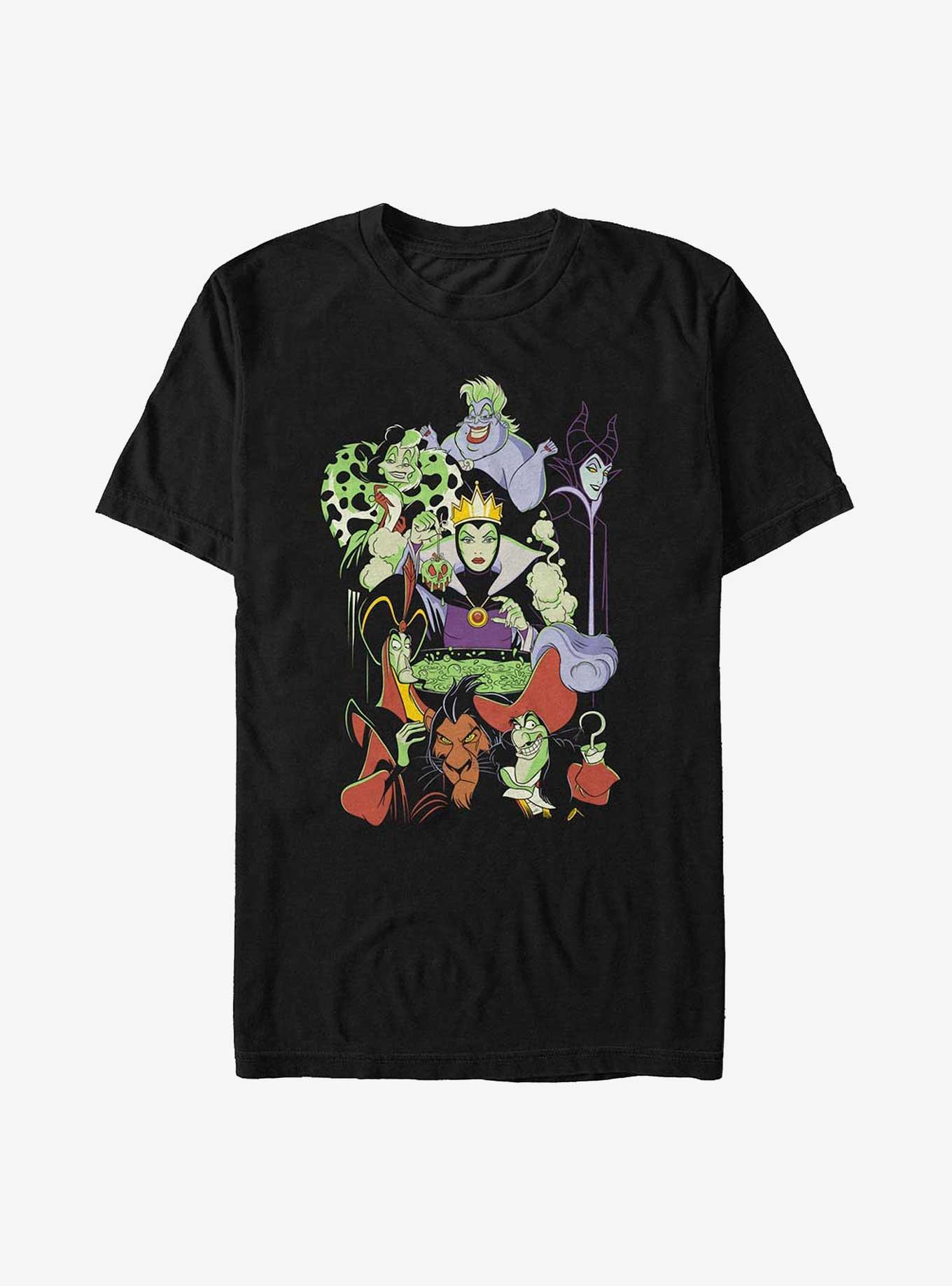 Disney Villains Worst Dinner Party Guests T-Shirt, BLACK, hi-res