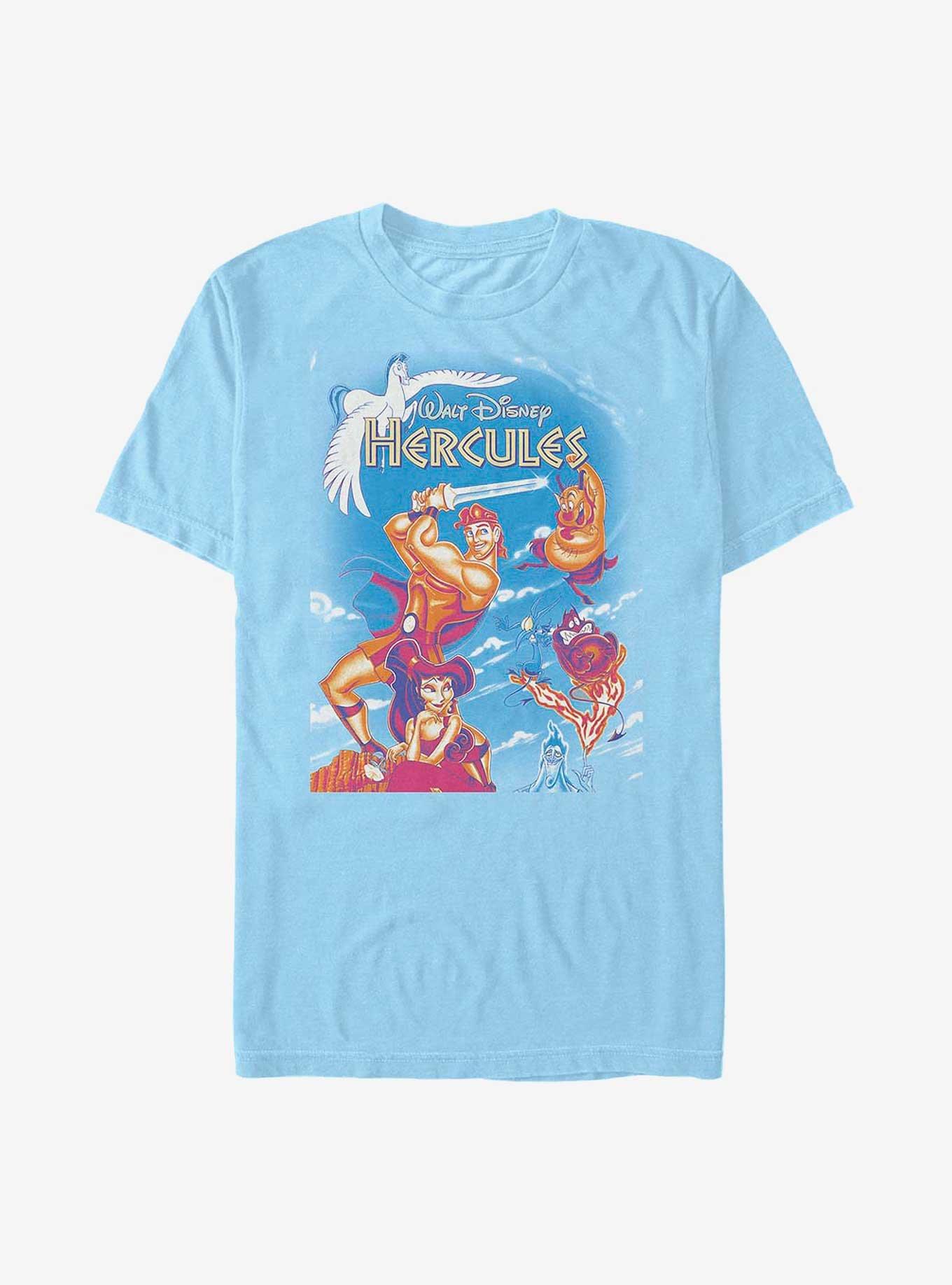 Disney Hercules Movie Poster T-Shirt, LT BLUE, hi-res