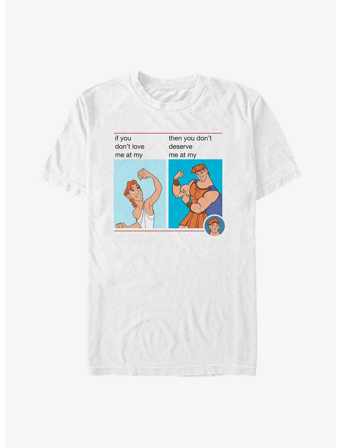 Disney Hercules Muscle Meme T-Shirt, WHITE, hi-res