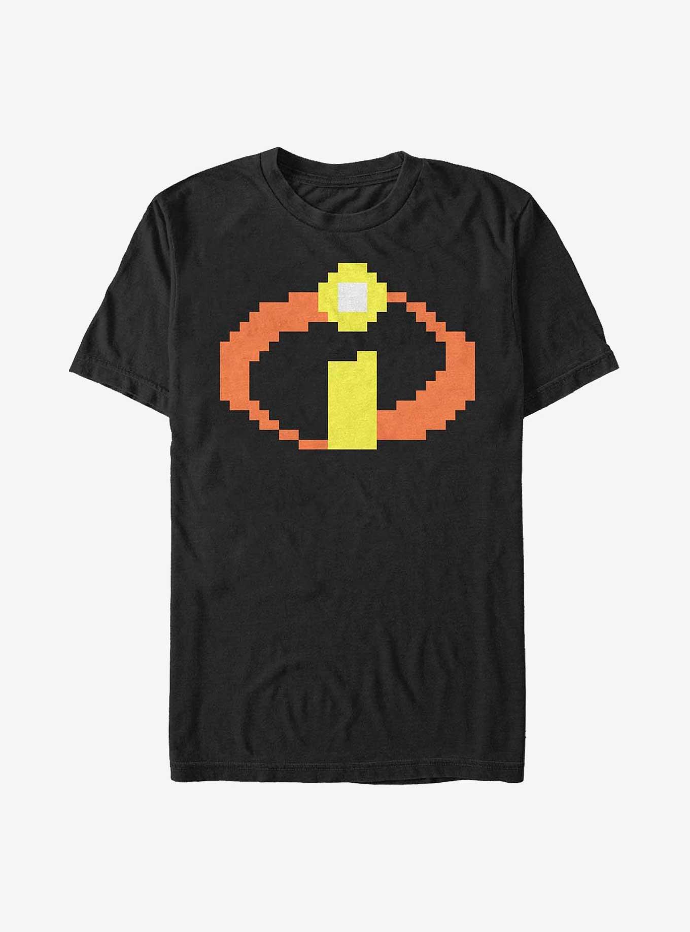 Disney Pixar The Incredibles Pixel Logo T-Shirt, , hi-res