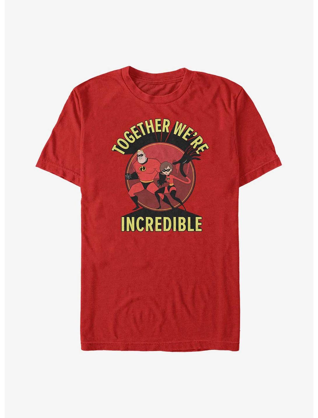 Disney Pixar The Incredibles Together We're Incredible T-Shirt, RED, hi-res