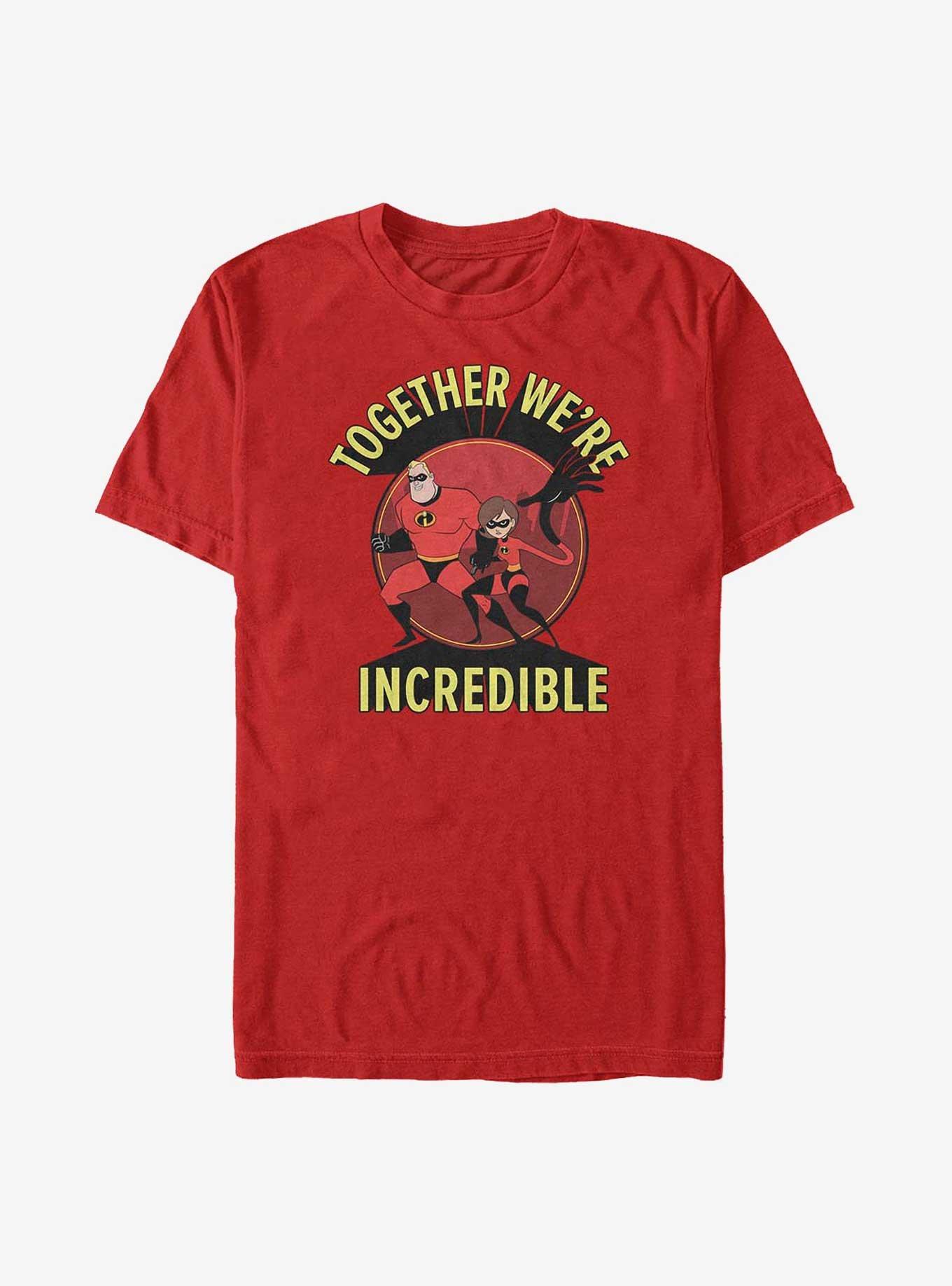 Disney Pixar The Incredibles Together We're Incredible T-Shirt, RED, hi-res