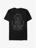 Disney The Lion King Scar Elephant Graveyard T-Shirt, BLACK, hi-res