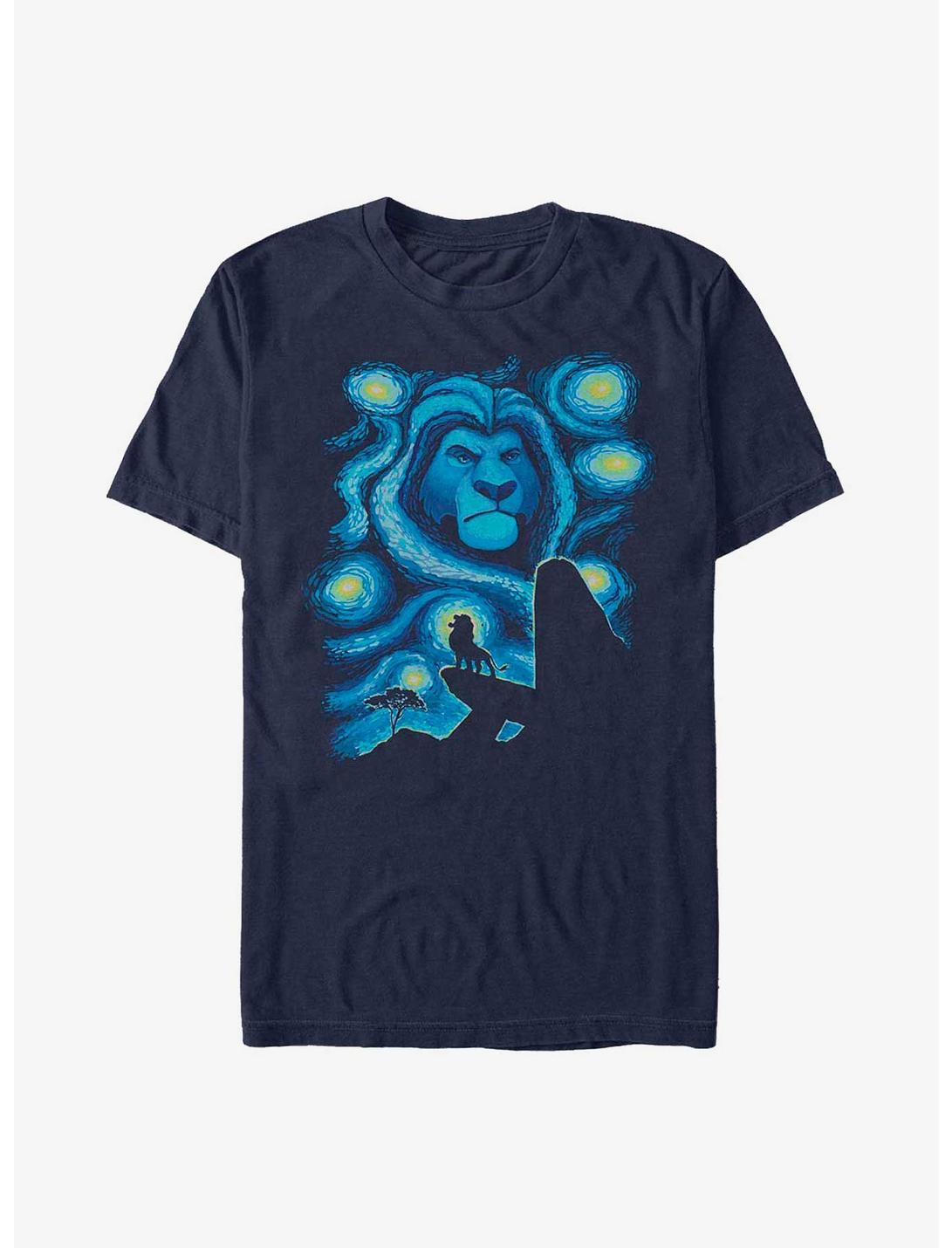 Disney The Lion King Starry Pridelands Mufasa and Simba T-Shirt, NAVY, hi-res