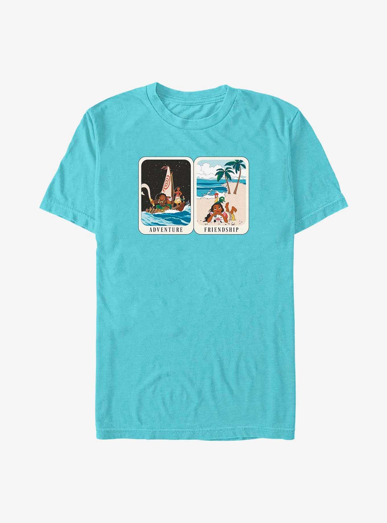 Disney Moana Adventure and Friendship Cards T-Shirt | Her Universe