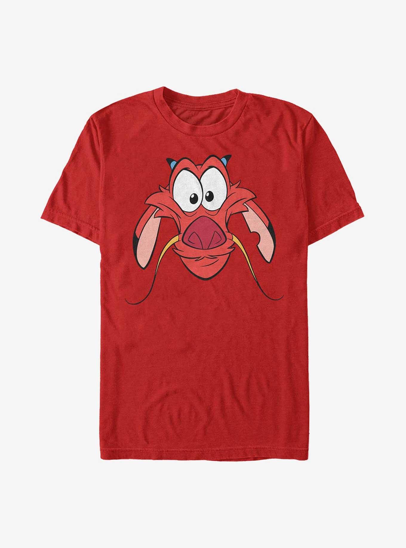 Disney Mulan Big Face Mushu T-Shirt, RED, hi-res