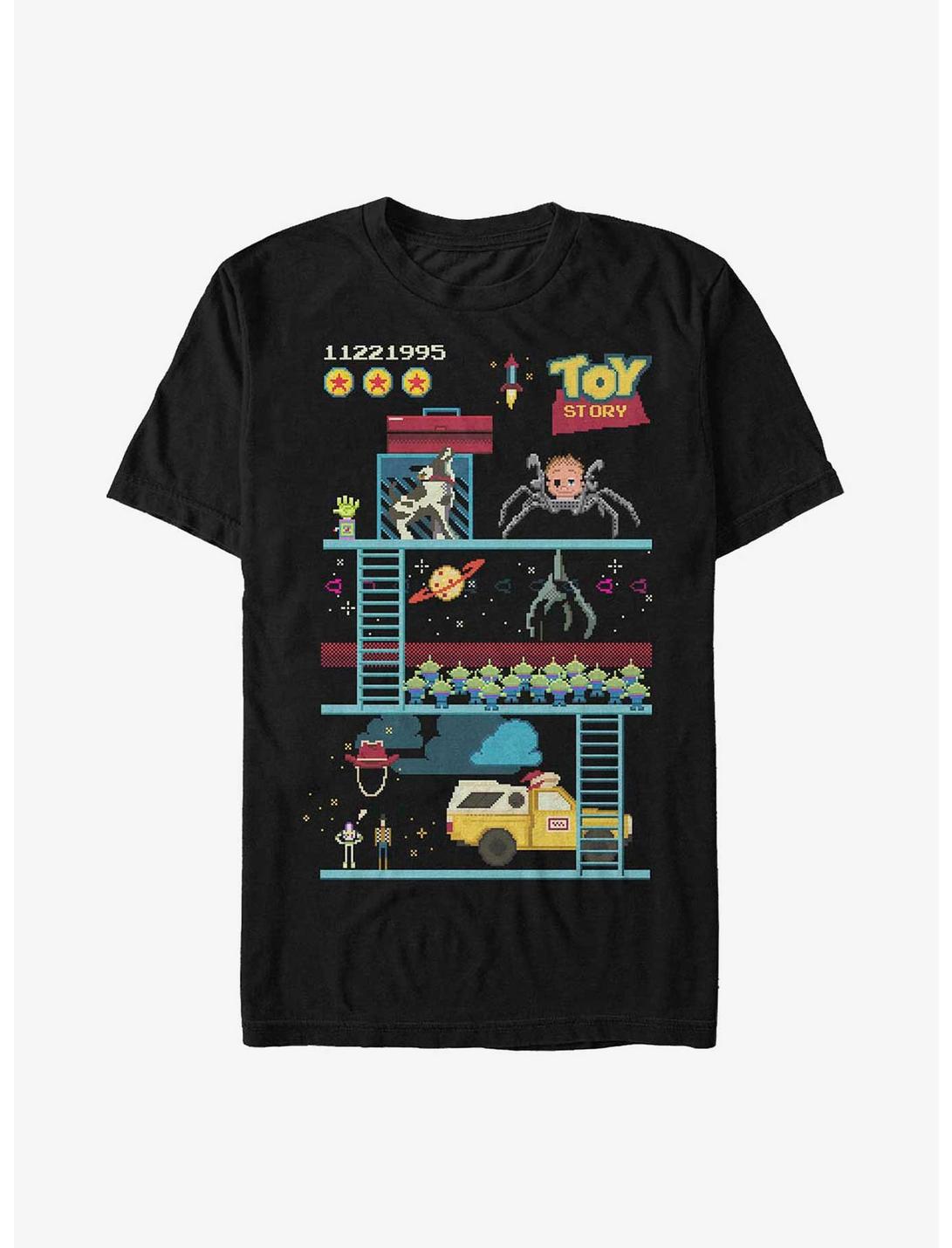 Disney Pixar Toy Story Pixel Game T-Shirt, BLACK, hi-res
