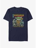 Star Wars The Mandalorian Child Comic Cover T-Shirt, NAVY, hi-res