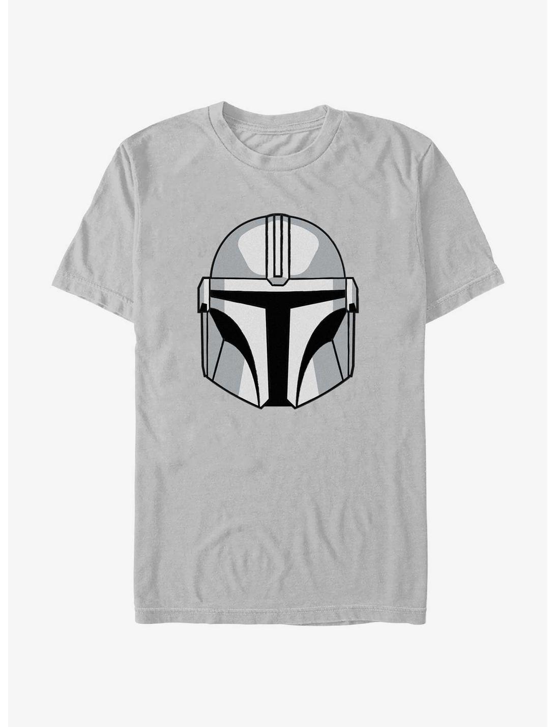 Star Wars The Mandalorian Din Djarin Helmet T-Shirt, SILVER, hi-res
