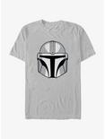 Star Wars The Mandalorian Din Djarin Helmet T-Shirt, SILVER, hi-res