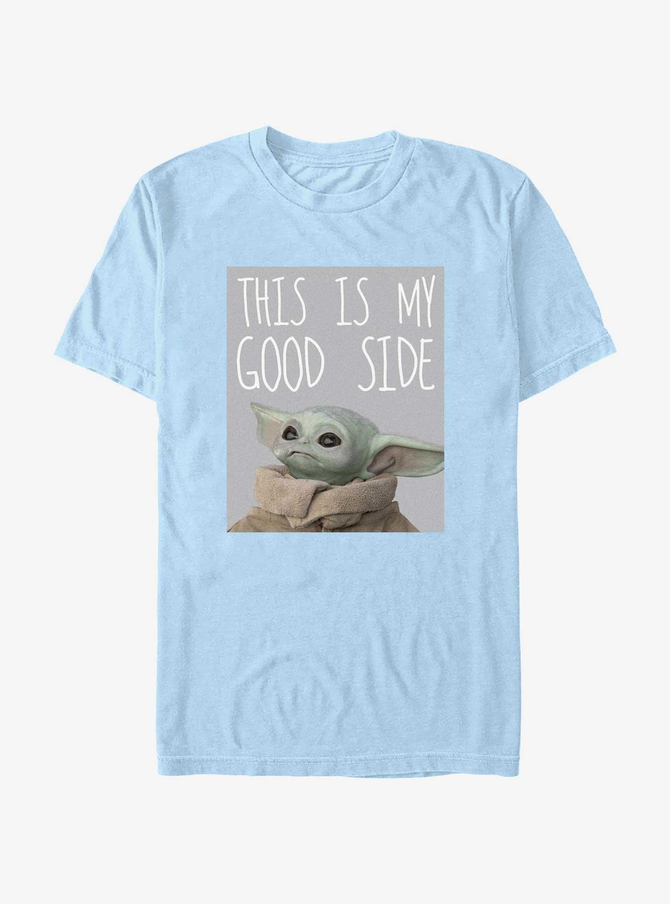 Star Wars The Mandalorian Grogu My Good Side T-Shirt, LT BLUE, hi-res