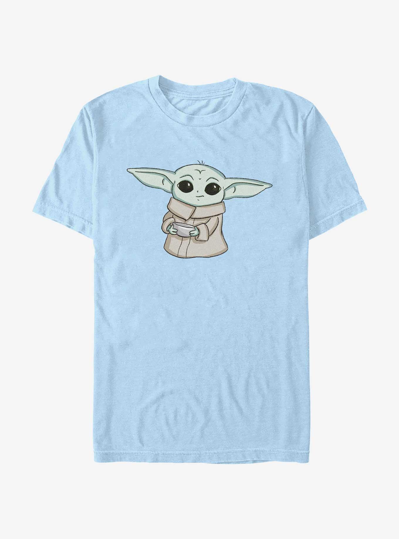 Star Wars The Mandalorian Grogu Soup T-Shirt, LT BLUE, hi-res