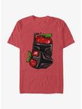 Star Wars The Mandalorian Chocolate Bounty Hunter Strawberries T-Shirt, RED HTR, hi-res