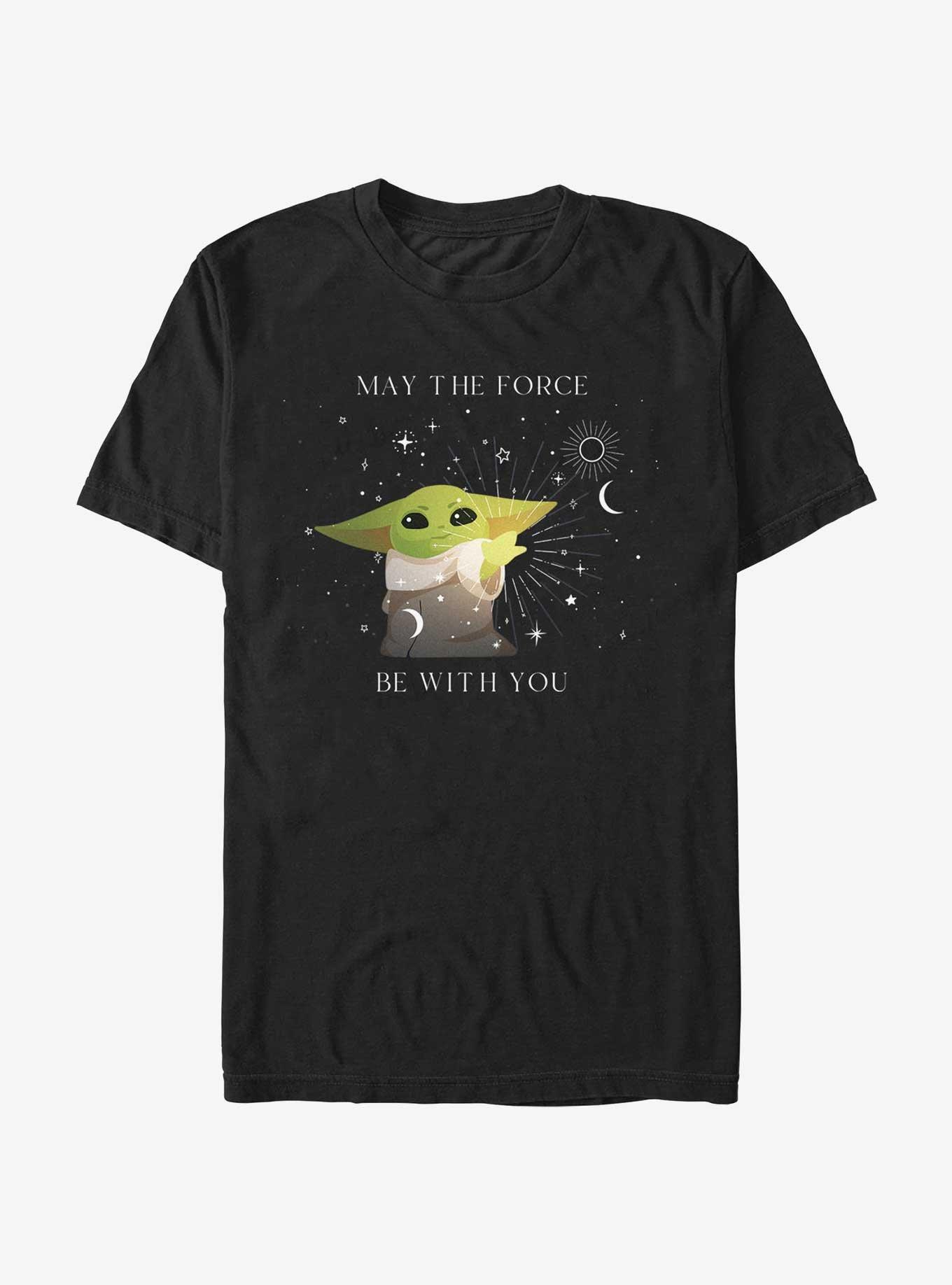 Star Wars The Mandalorian Grogu Celestial Force T-Shirt, BLACK, hi-res