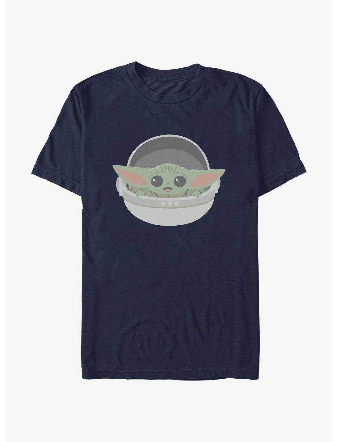 Star Wars The Mandalorian Grogu Cute T-Shirt, NAVY, hi-res