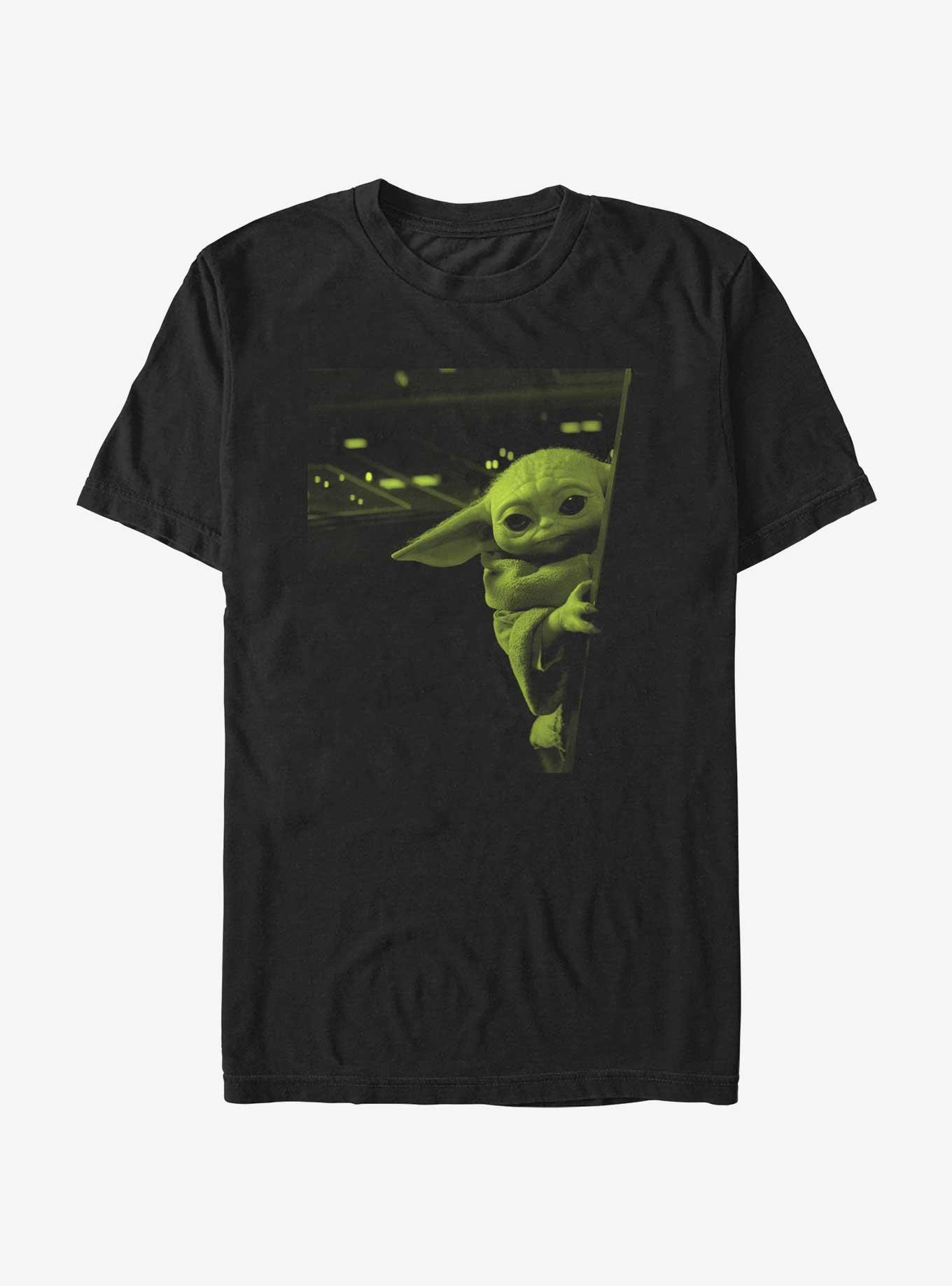 Star Wars The Mandalorian Grogu Peeking T-Shirt, , hi-res