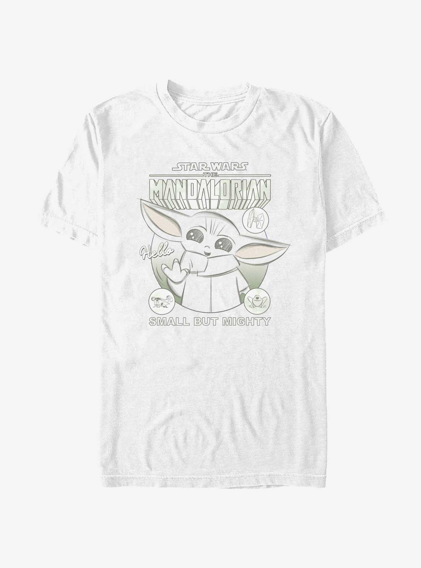 Star Wars The Mandalorian Grogu Small and Friendly T-Shirt, WHITE, hi-res