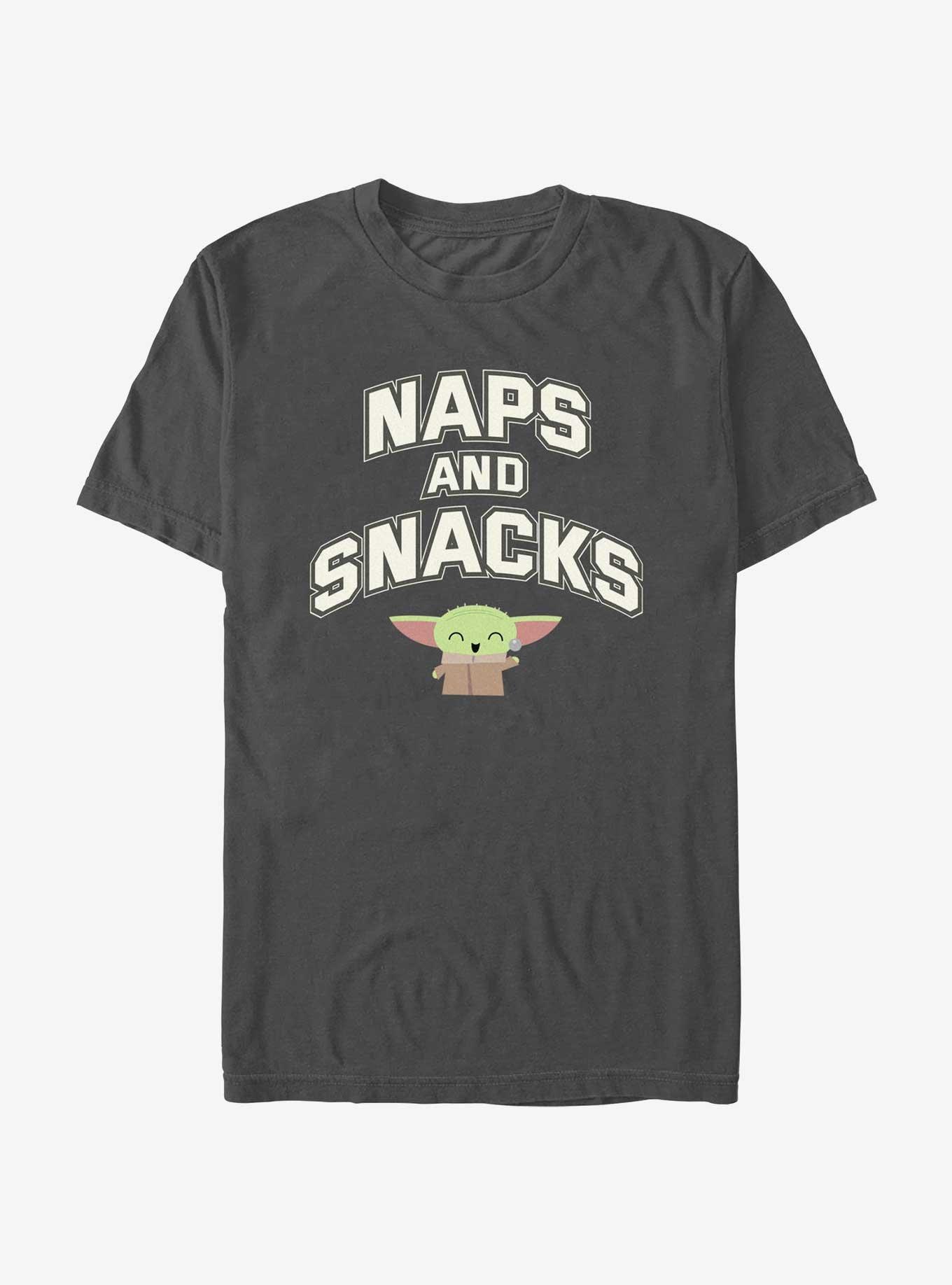 Star Wars The Mandalorian Naps and Snacks T-Shirt, CHARCOAL, hi-res