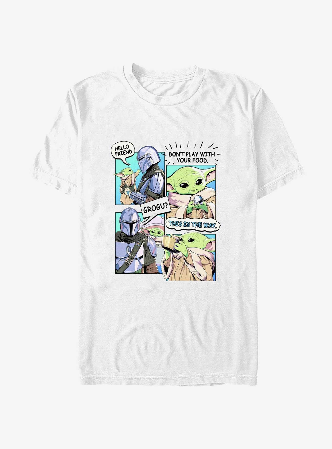 Star Wars The Mandalorian Play With Food Comic T-Shirt, , hi-res