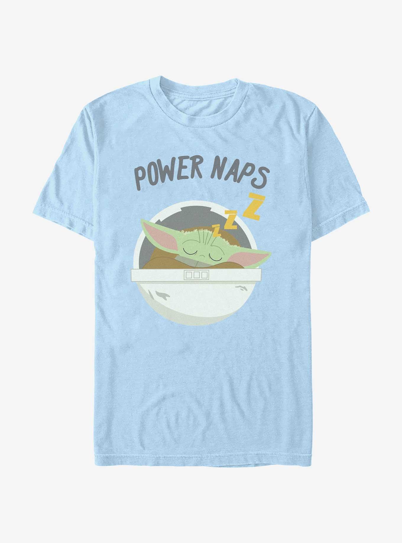 Star Wars The Mandalorian Power Naps T-Shirt, LT BLUE, hi-res