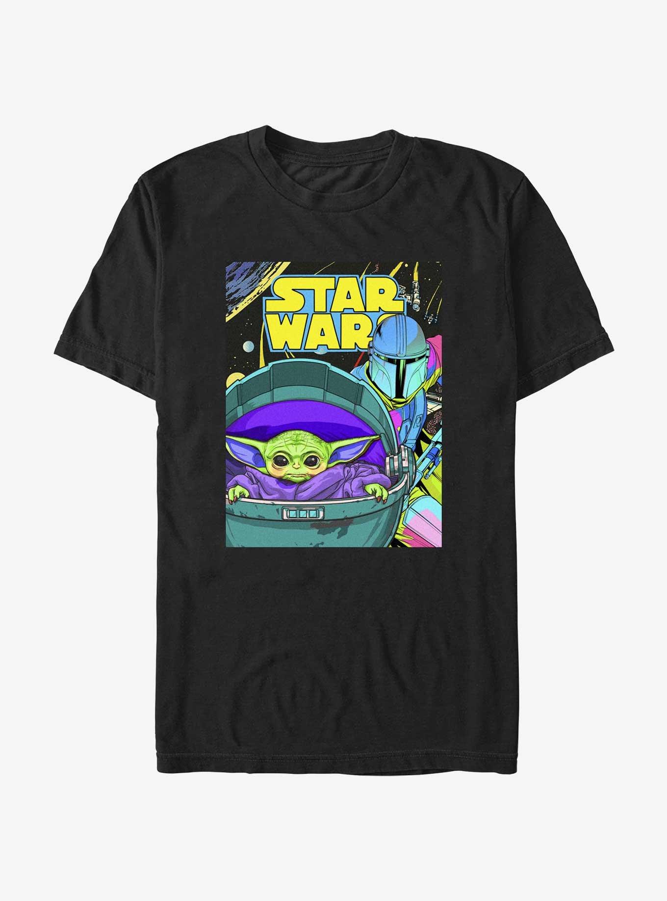 Star Wars The Mandalorian Psychedelic Poster T-Shirt, , hi-res