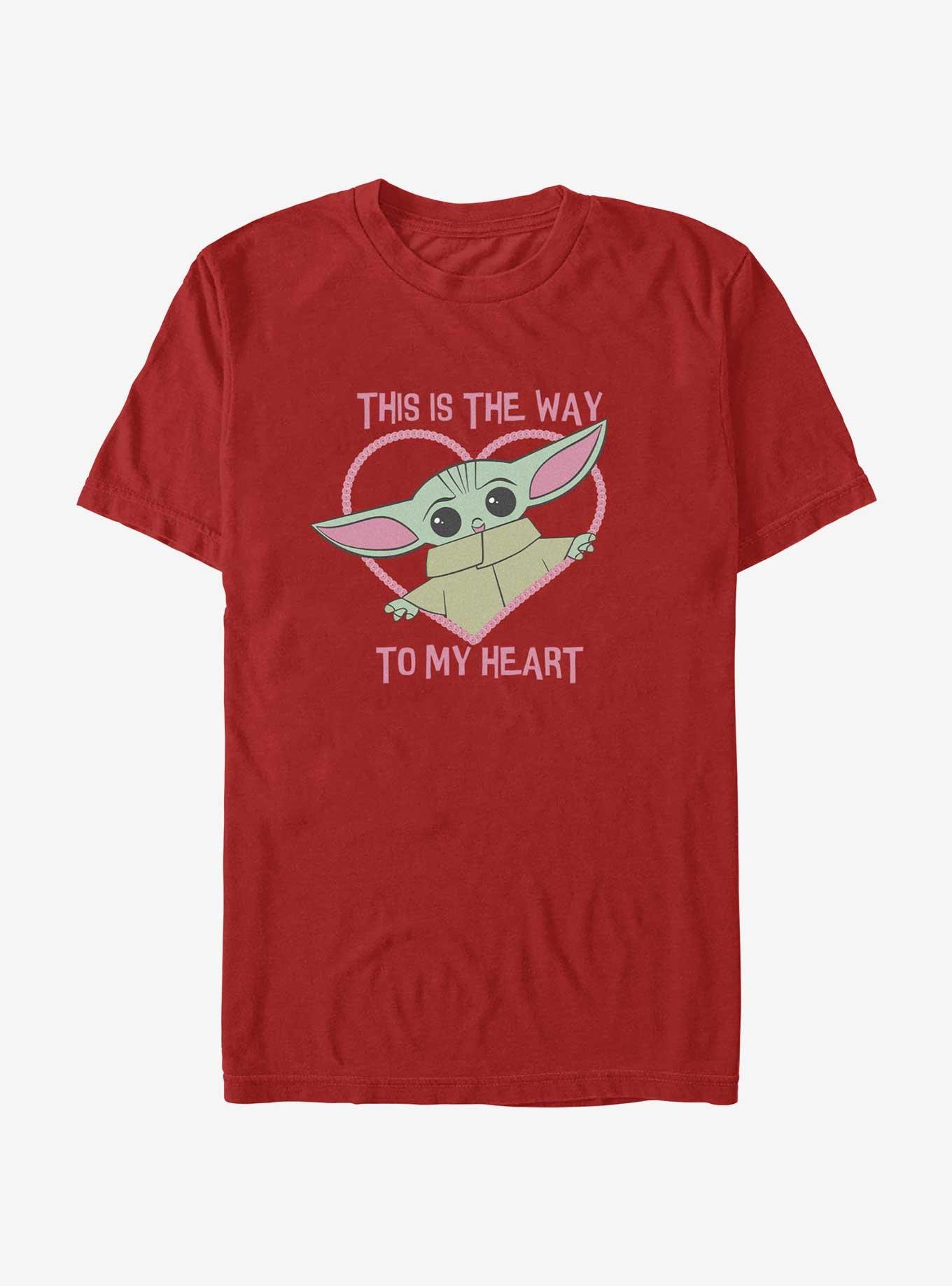 Star Wars The Mandalorian Way To My Heart T-Shirt, RED, hi-res
