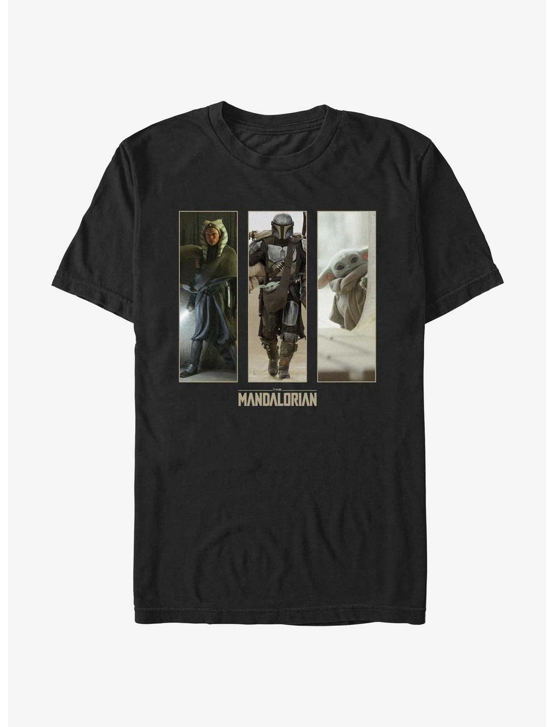 Star Wars The Mandalorian Ahsoka, Din Djarin & Grogu T-Shirt, BLACK, hi-res