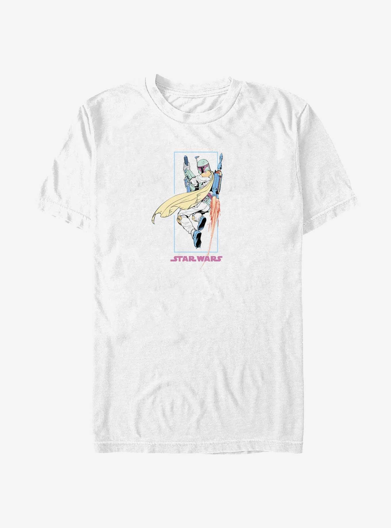 Star Wars The Mandalorian Fly Boba Fett T-Shirt, WHITE, hi-res