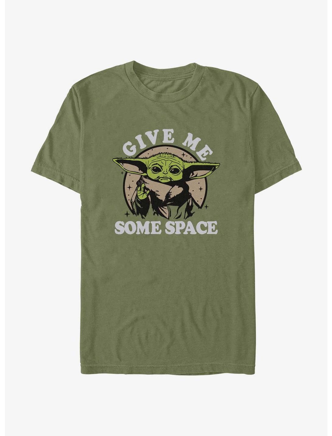 Star Wars The Mandalorian Grogu Give Me Some Space T-Shirt, MIL GRN, hi-res