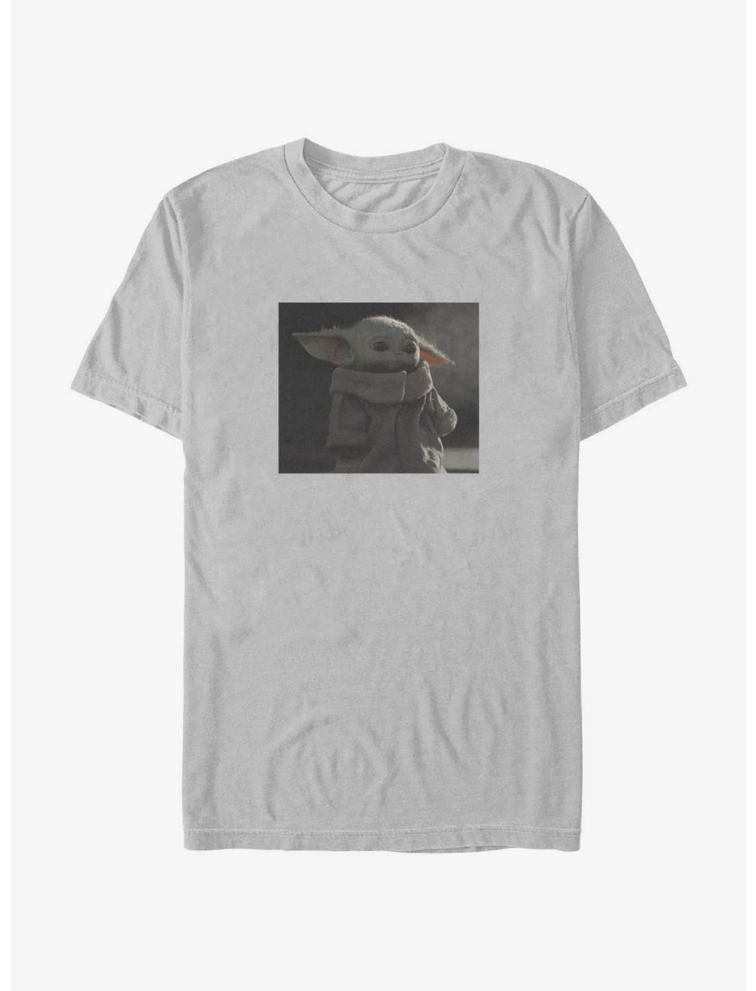 Star Wars The Mandalorian Sad Grogu Screenshot T-Shirt, SILVER, hi-res