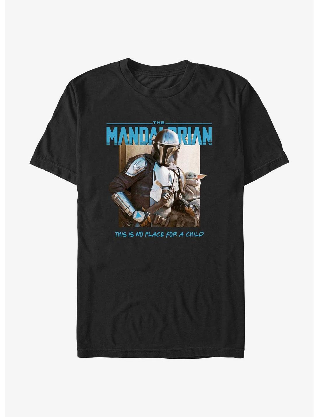 Star Wars The Mandalorian This Is No Place For A Child T-Shirt, BLACK, hi-res