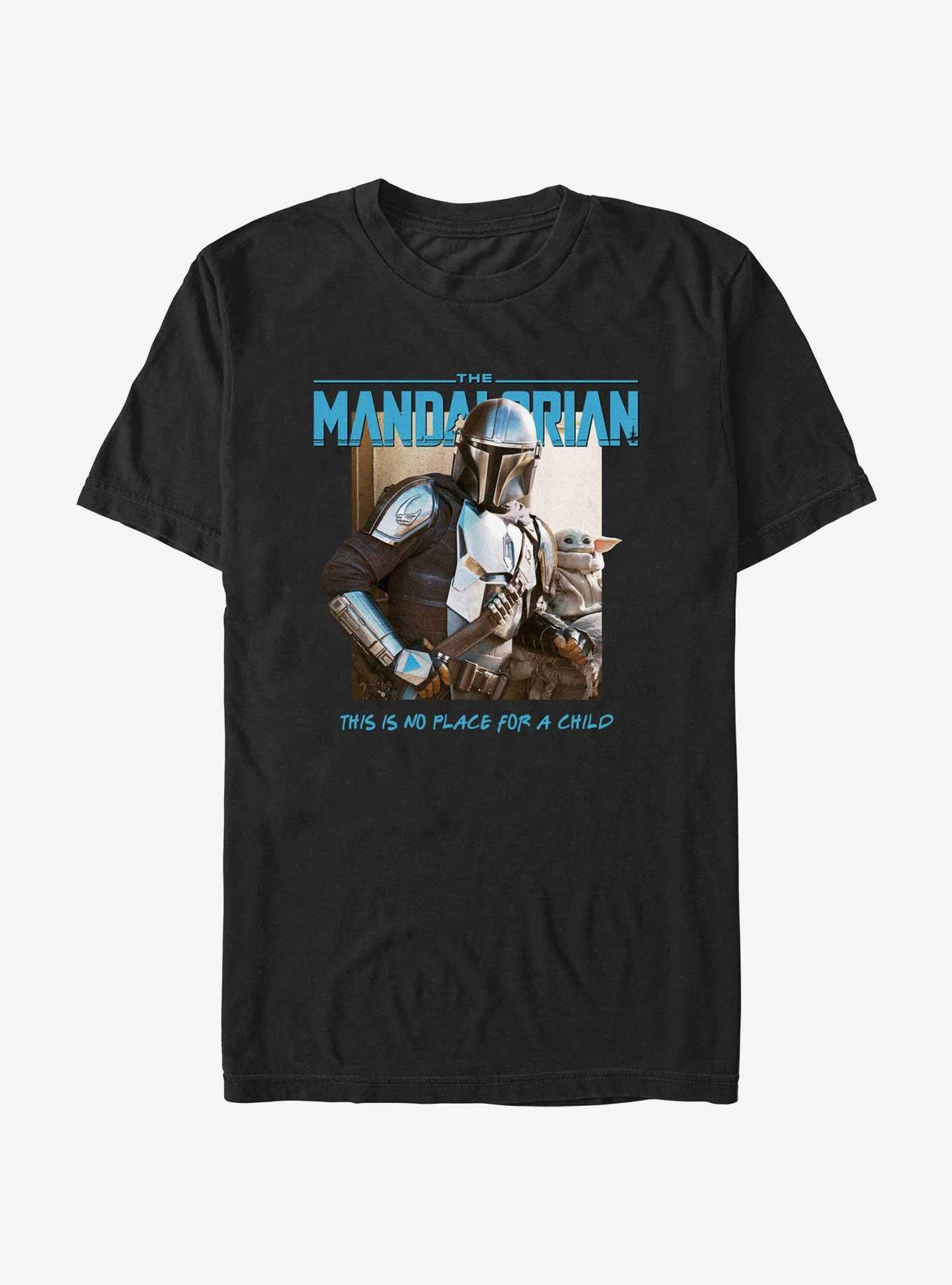 Star Wars The Mandalorian This Is No Place For A Child T-Shirt, BLACK, hi-res