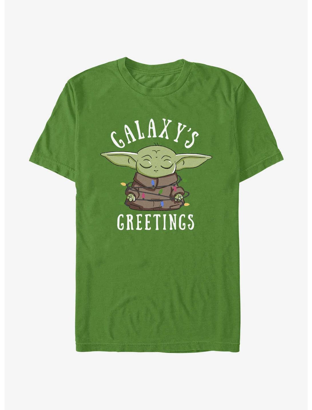 Star Wars The Mandalorian Galaxy's Greetings T-Shirt, KELLY, hi-res