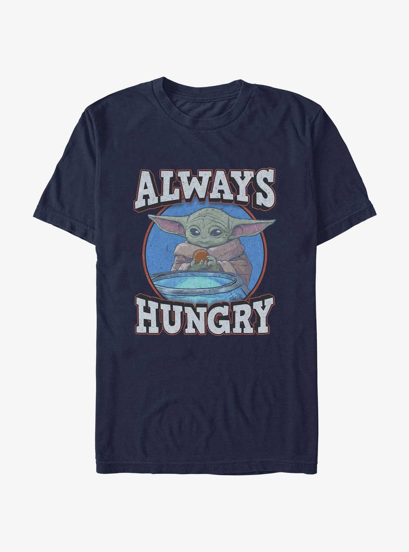 Star Wars The Mandalorian Grogu Always Hungry T-Shirt, NAVY, hi-res