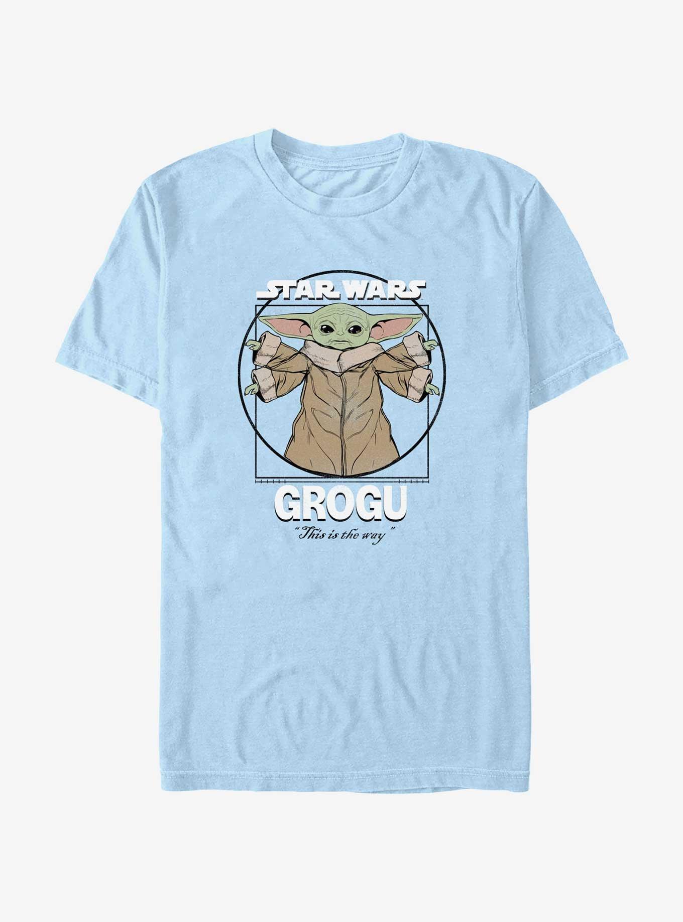 Star Wars The Mandalorian Grogu History T-Shirt, LT BLUE, hi-res