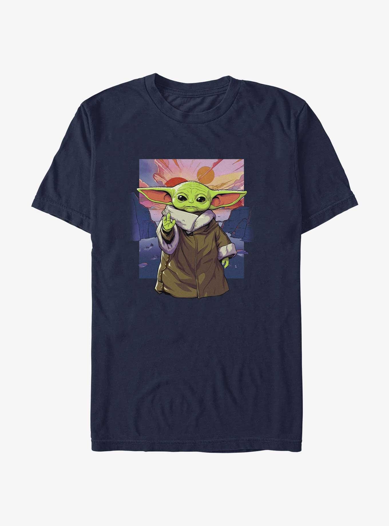 Star Wars The Mandalorian Grogu Scene T-Shirt, , hi-res