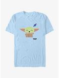 Star Wars The Mandalorian Happy Grogu T-Shirt, LT BLUE, hi-res