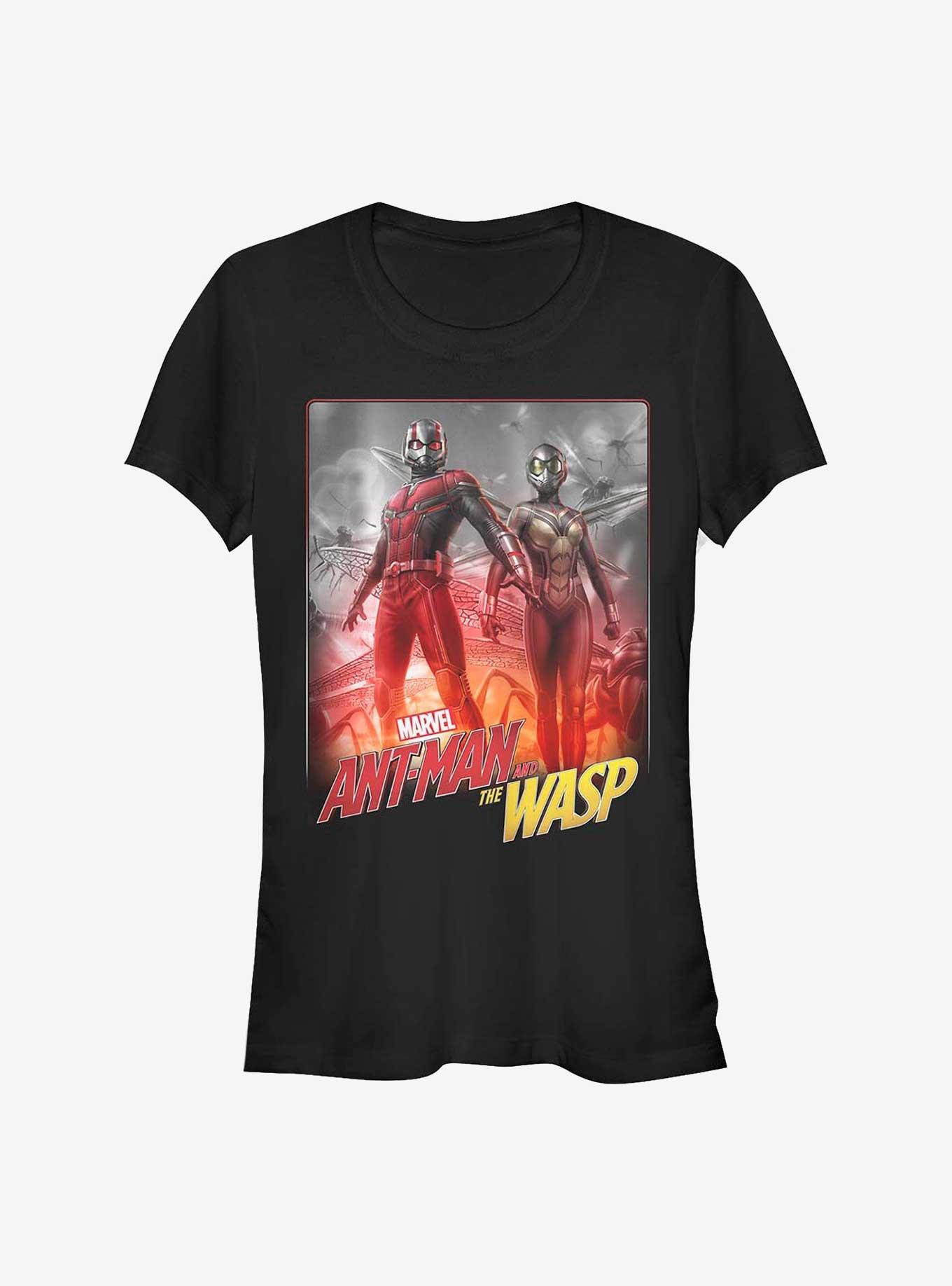 Marvel Ant-Man And The Wasp Hero Pose Girls T-Shirt, BLACK, hi-res