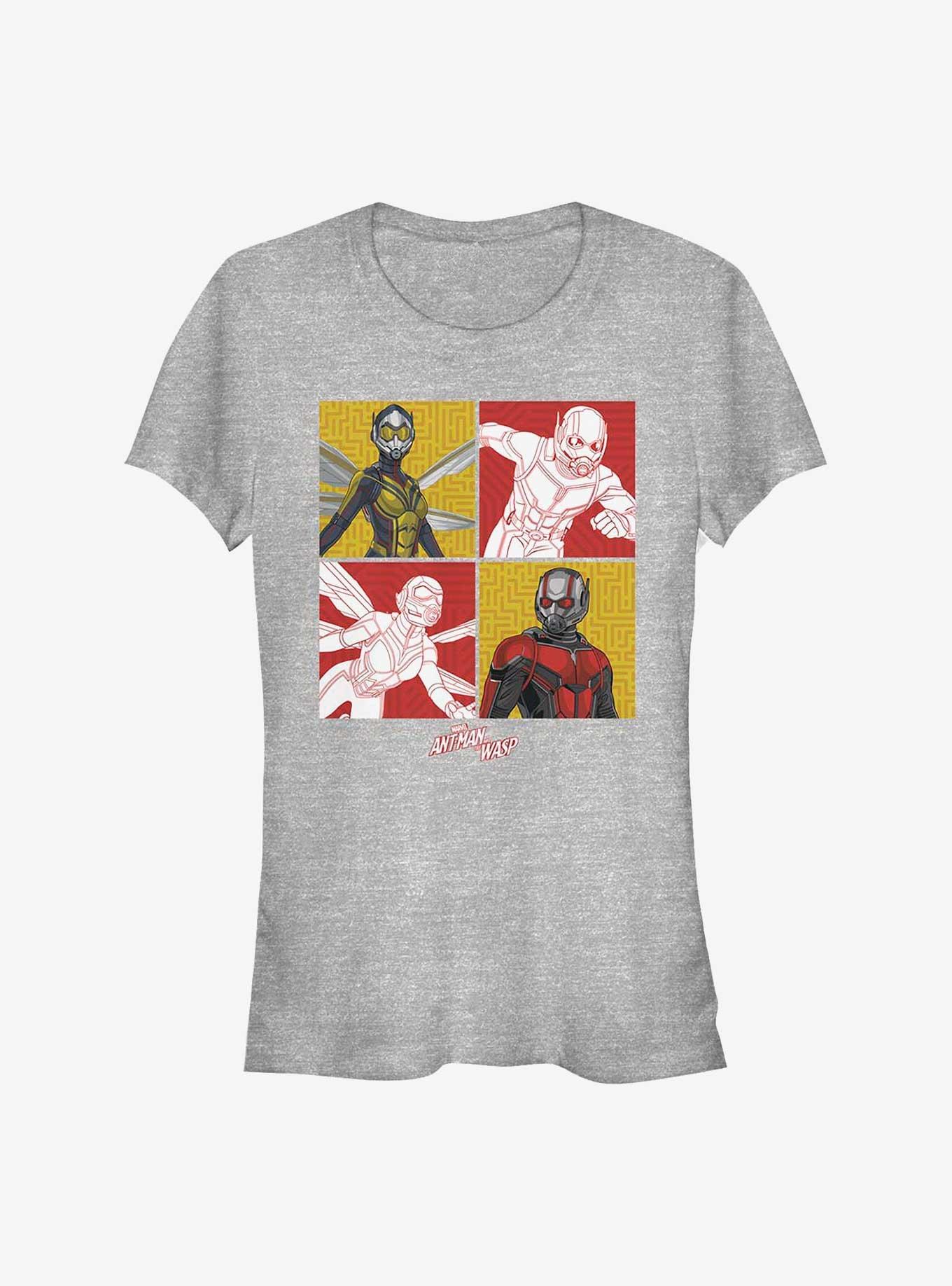 Marvel Ant-Man And Wasp Foursquare Girls T-Shirt, ATH HTR, hi-res