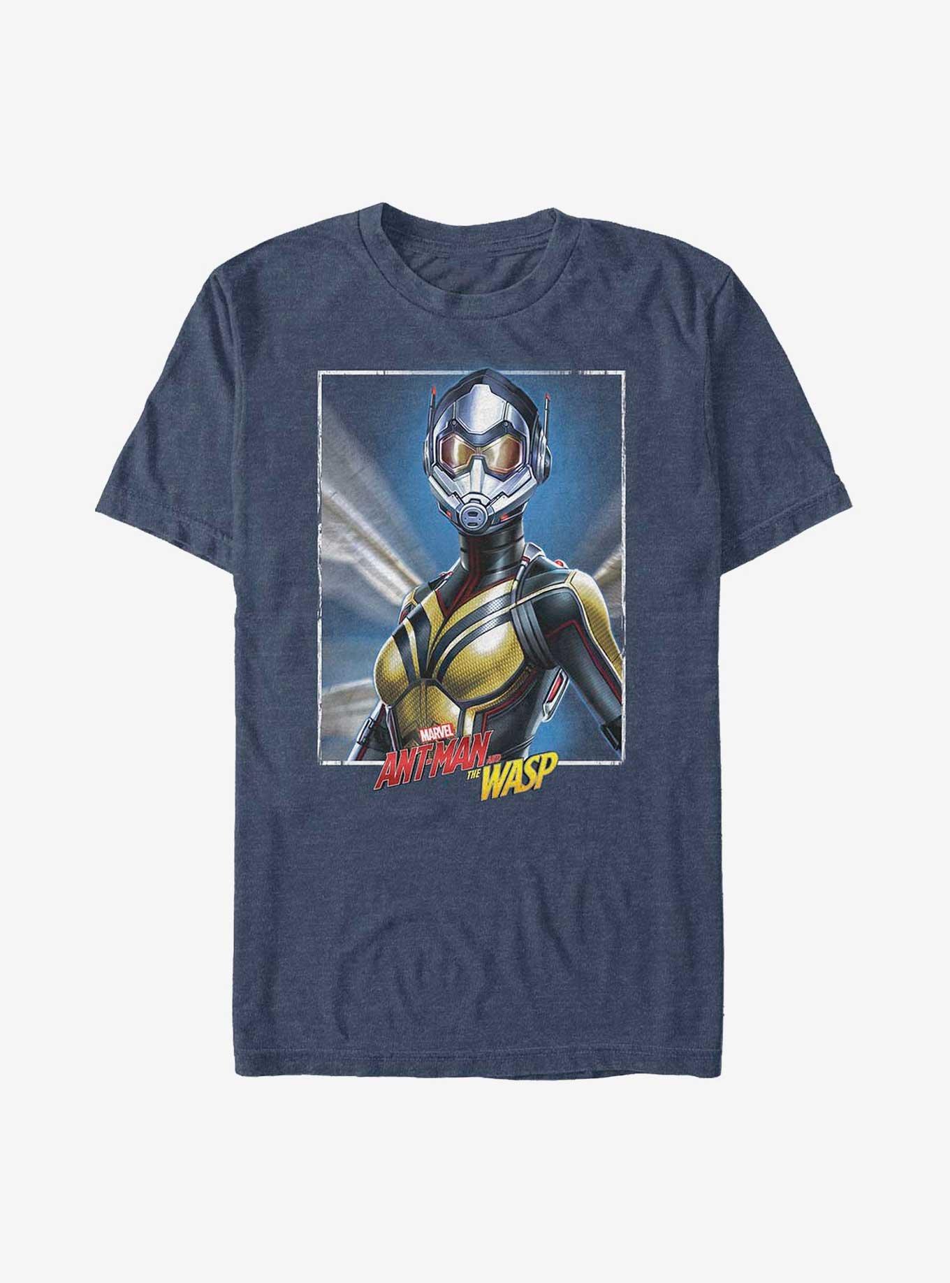Marvel Ant-Man Wasp Close Up T-Shirt, NAVY HTR, hi-res