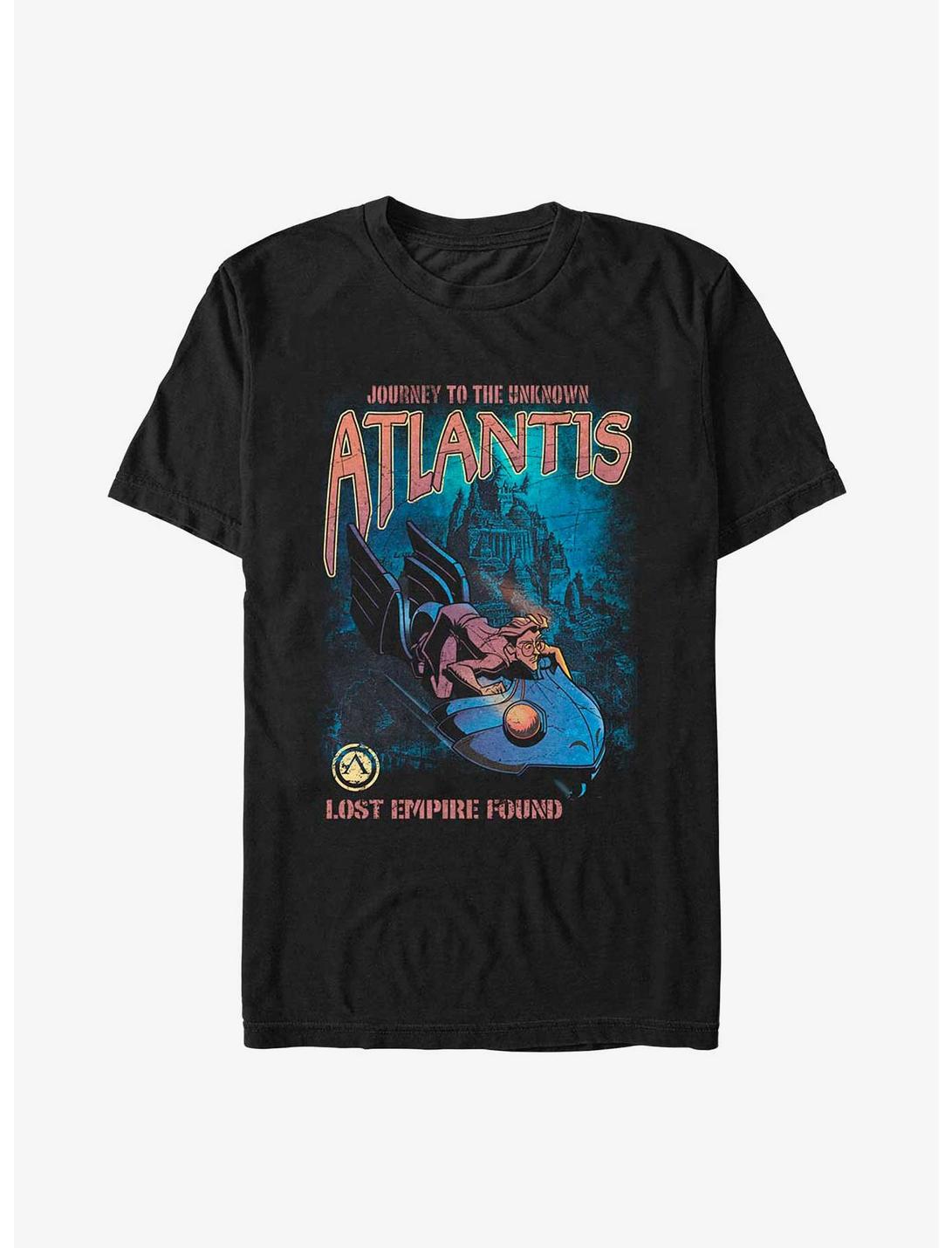 Disney Atlantis: The Lost Empire Milo Lost Empire Found Poster T-Shirt, BLACK, hi-res